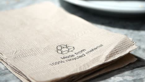 recycled paper napkins