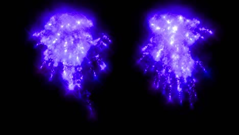 chispas de fuego partículas de color animación gráficos de movimiento