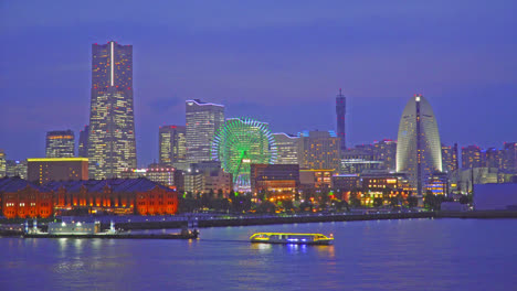 beautiful architecture building in yokohama city skyline japan