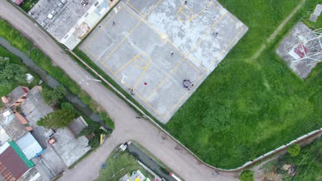 toma cenial, sobre una zona residencial al norte de la ciudad de mexico