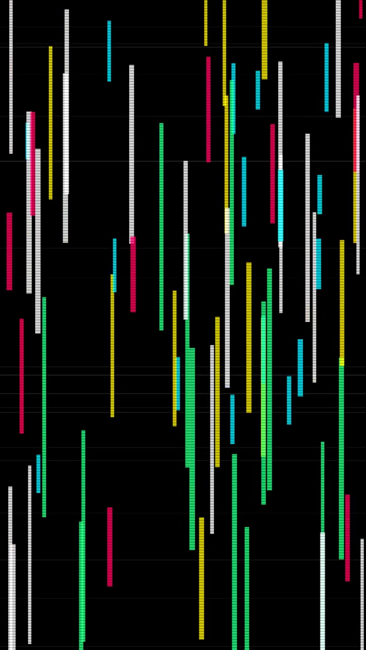 Abstract Motion Graphics with Colorful Geometric Lines and Shapes