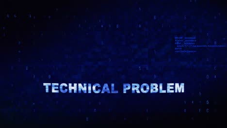 Technical Problem Alert on Digital Display