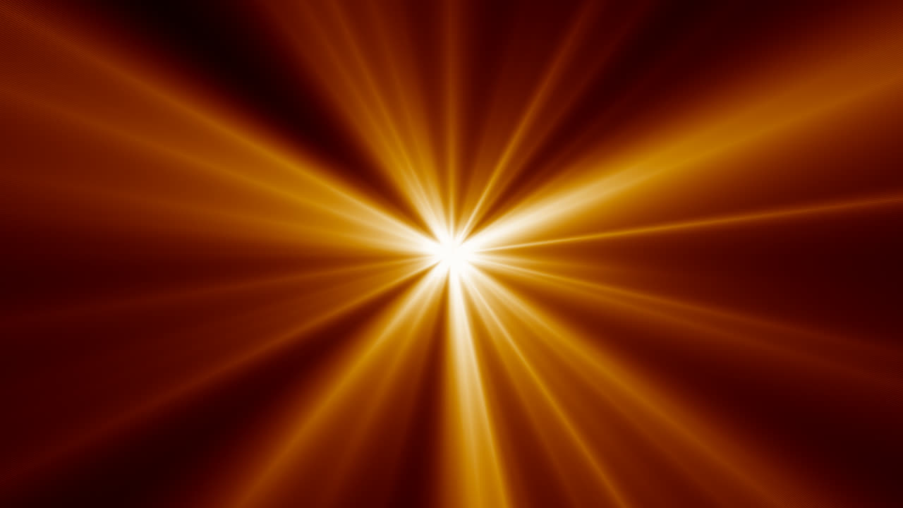 Dynamic Pulsating Golden Starburst Light Rays