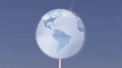 Animation-of-globe-over-wind-turbine