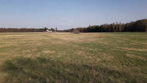 amateur frisbee golf slow motion aerial drone shot