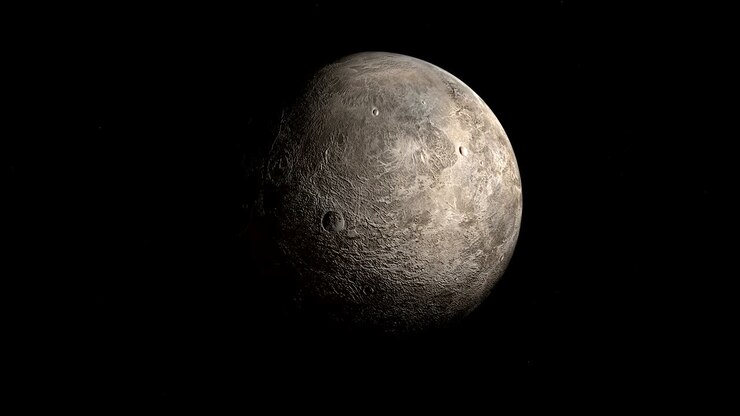 Ceres, planeta anão, girando. Loop