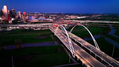 aerial view of margaret mcdermott bridge vehicle highway