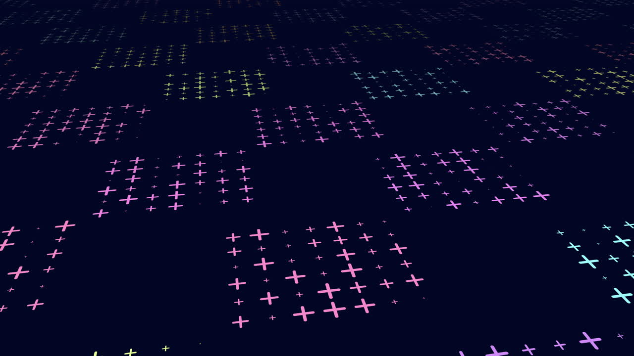 어두운 배경에 원형 움직임을 형성하는 반이는 점