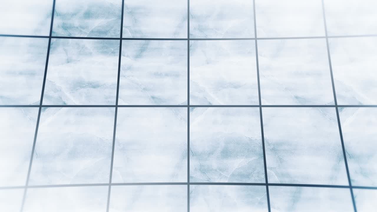 caminar en el suelo de mármol con espacio de copia. correr y caminar dar pasos. cerrar el pie del corredor. concepto de desafío de negocio. animación de bucle.