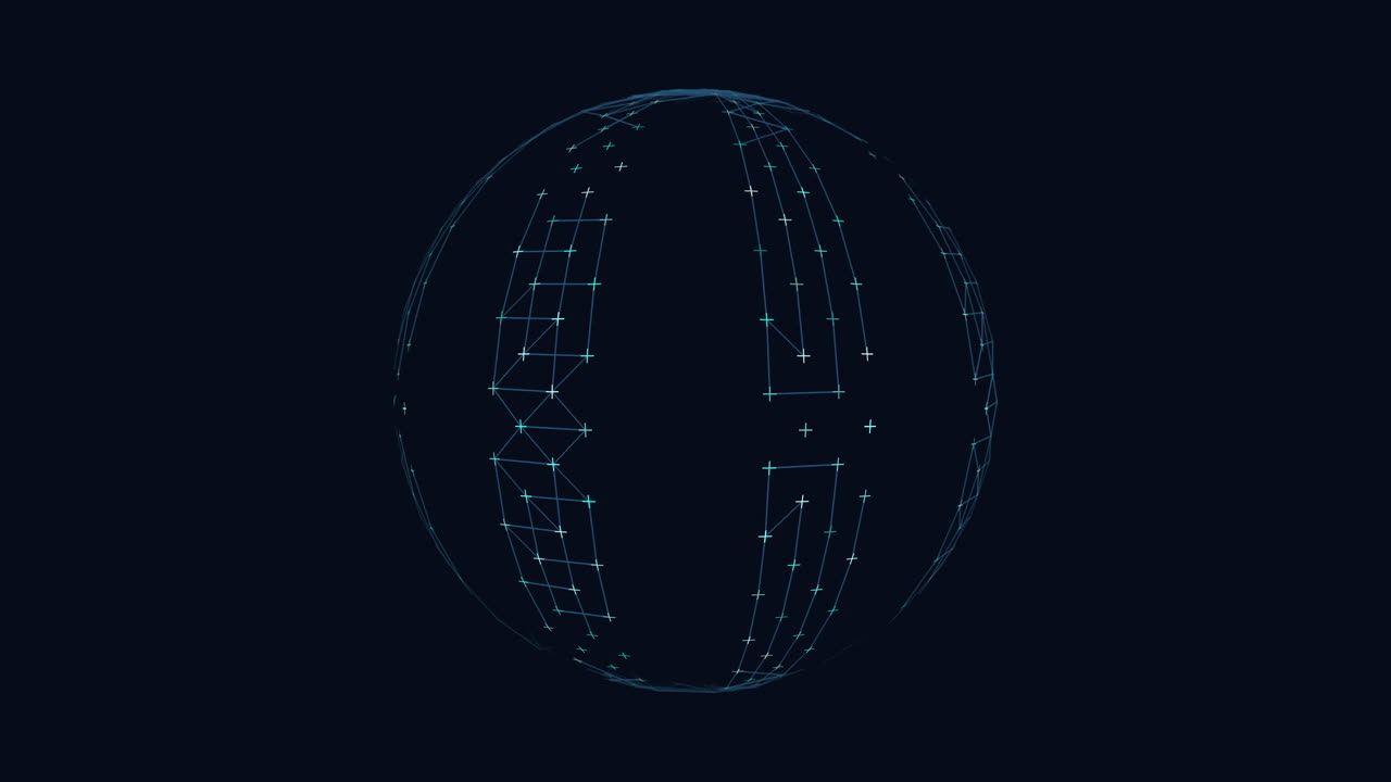 Artistic sphere intricate lines and dots form a stunning pattern