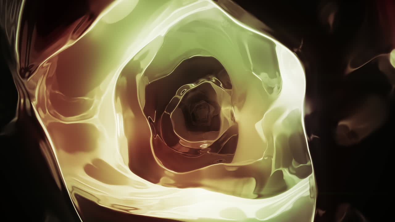 animación de formas abstractas multicolores con bucle de fluidos