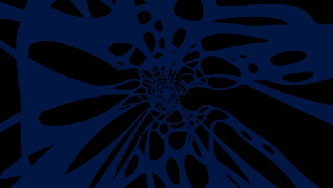 dark blue wave on black background