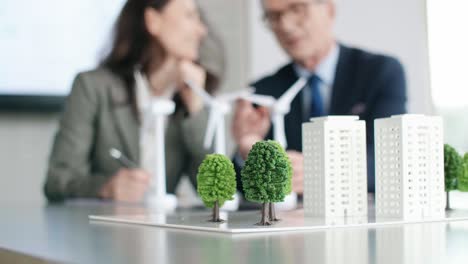 View-of-architectural-model-on-the-office-table