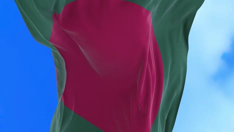 seamless loop of bangladeshi flag.