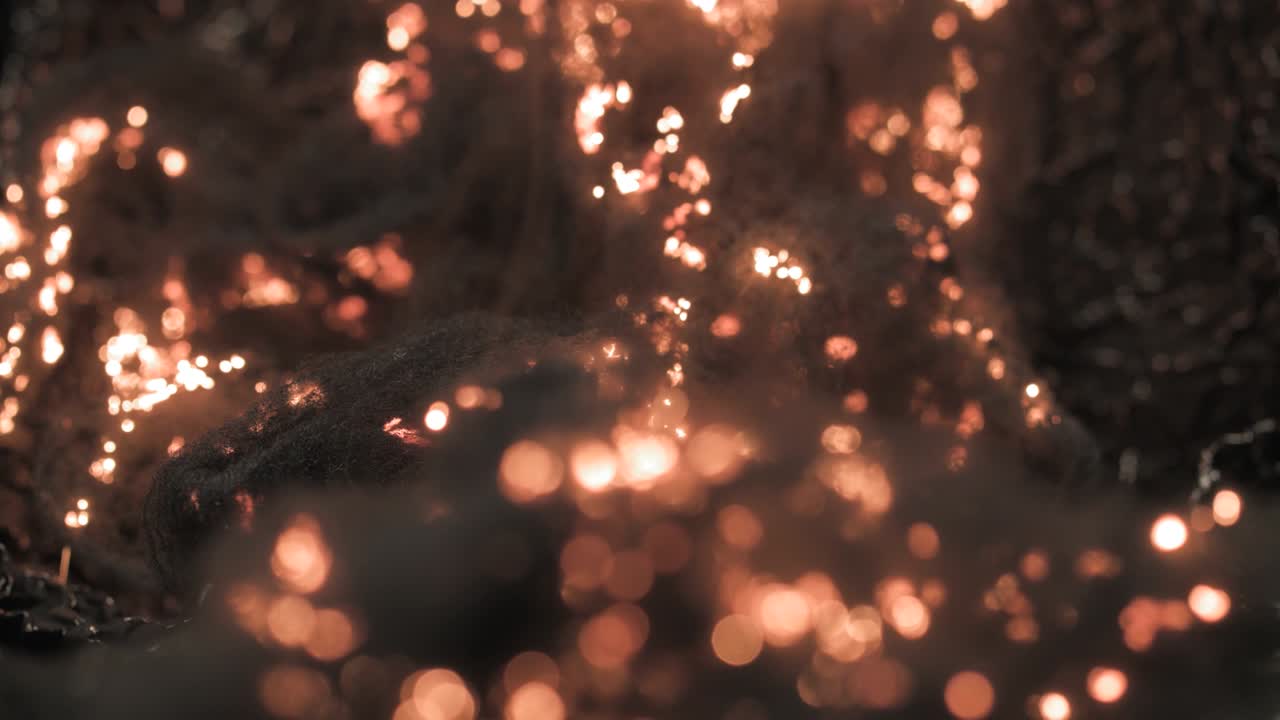 Fire Sparks Close-up