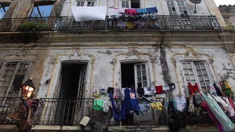 Facades-of-Old-Mansions-at-Salvador-city,-Bahia-State,-Brazil