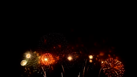 luces de fuegos artificiales de colores