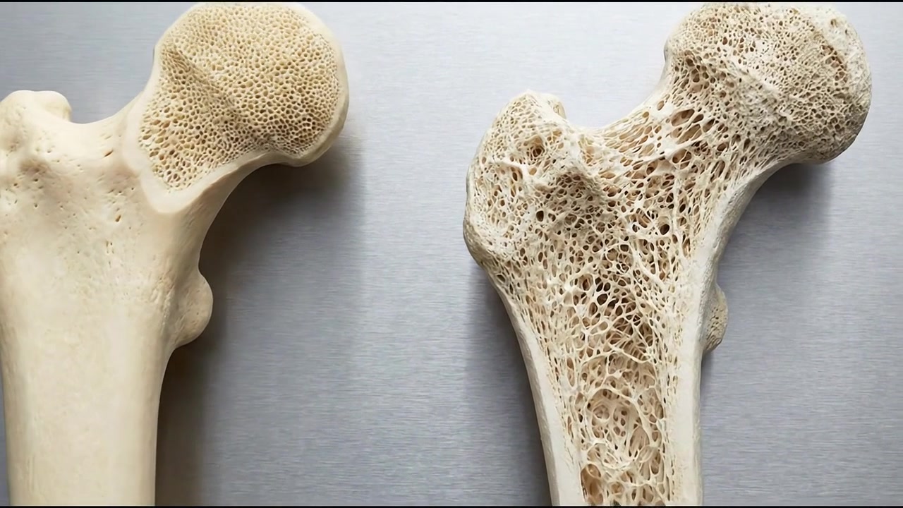 Comparison of Healthy Bone and Osteoporotic Bone Structure