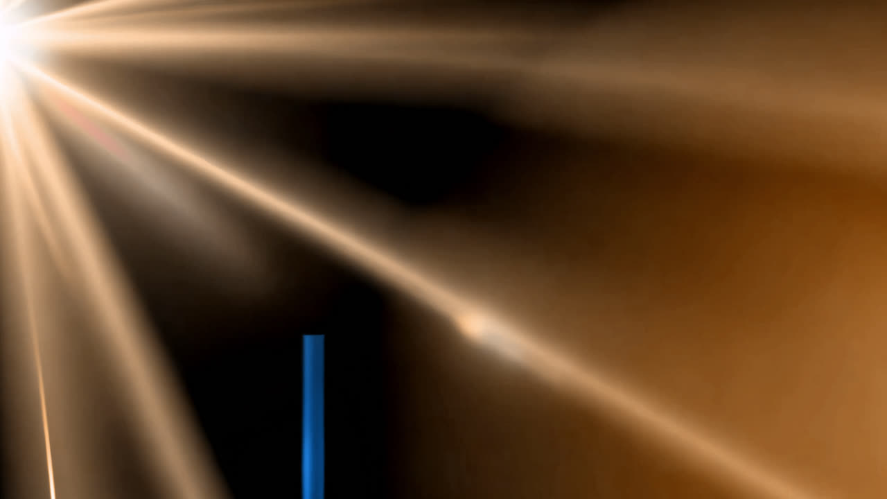 Sun light beam animated overlay, transparent 4K video, alpha channel, ProRes 4444