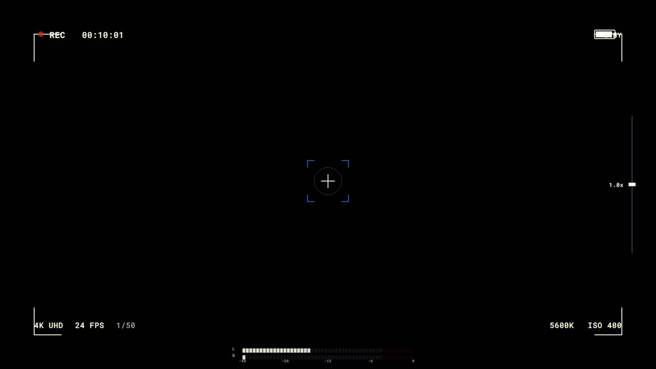 Digital Camera Viewfinder Overlay with Recording Interface