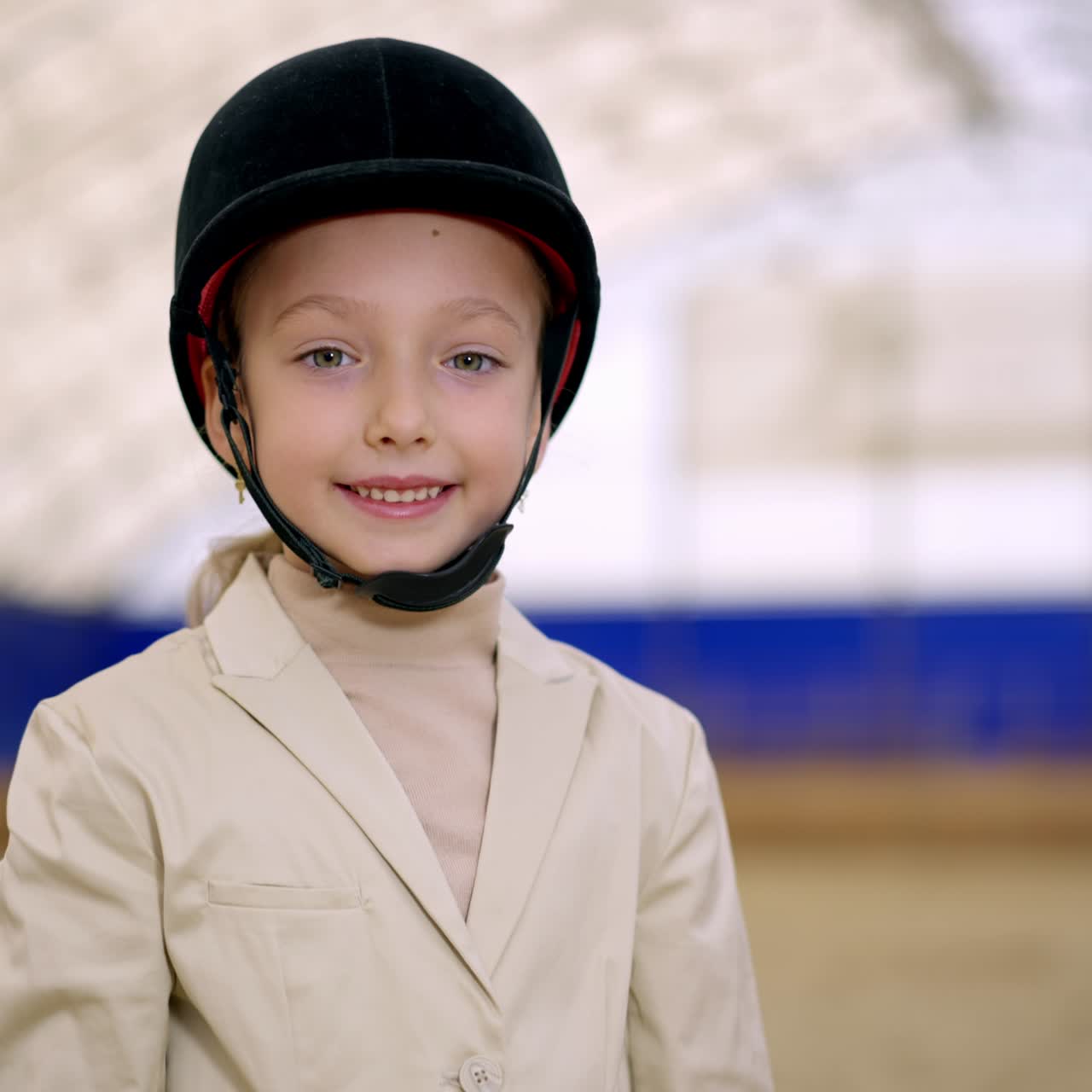 Attractive trendy young girl. Cute girl wearing an ipodrom hat