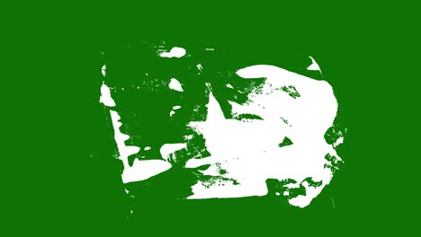 salpicaduras de pintura verde y blanca abstractas