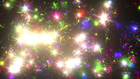 fireworks sparks particle color 4k