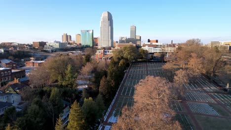 Winston-Salem-NC,-Skyline-Antenne-Von-North-Carolina