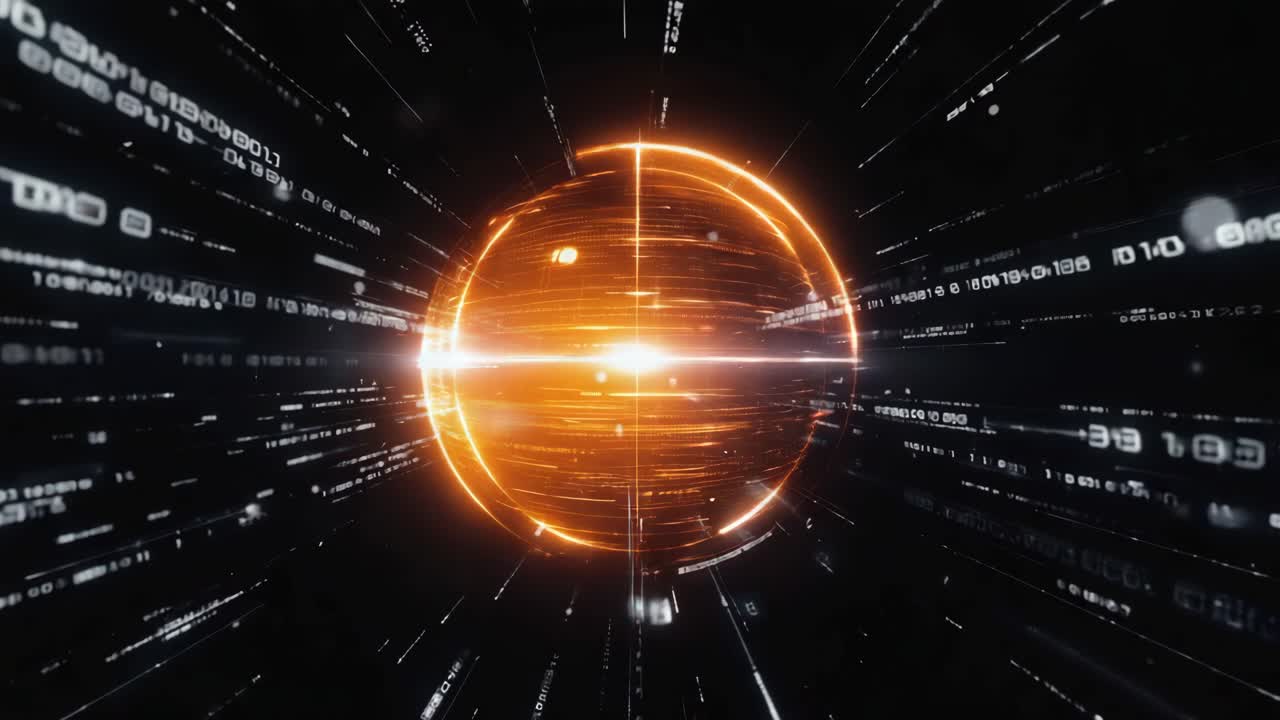 추상적인 디지털 구체