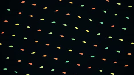 colorful rain drops pattern