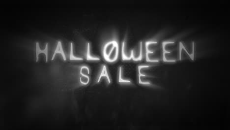 feliz halloween con efecto de luz mística en el espacio oscuro