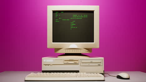 Vintage Computer with DOS Prompt