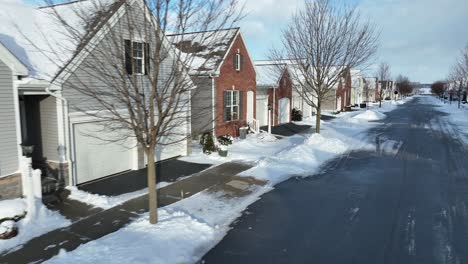 Aerial-flyover-of-retirement-community-cottages