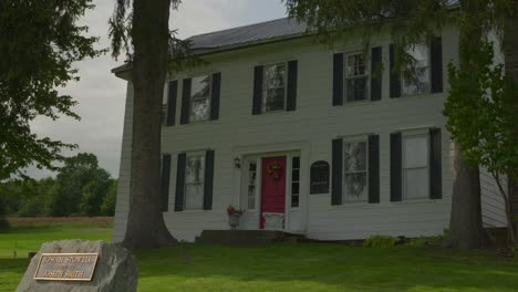 shot-from-plaque-to-the-Original-Historic-House-of-Josiah-Stowell-friend-of-Joseph-Smith-hired-him-for-money-or-Treasure-digging-in-the-early-1820s-where-he-stayed-when-he-got-married