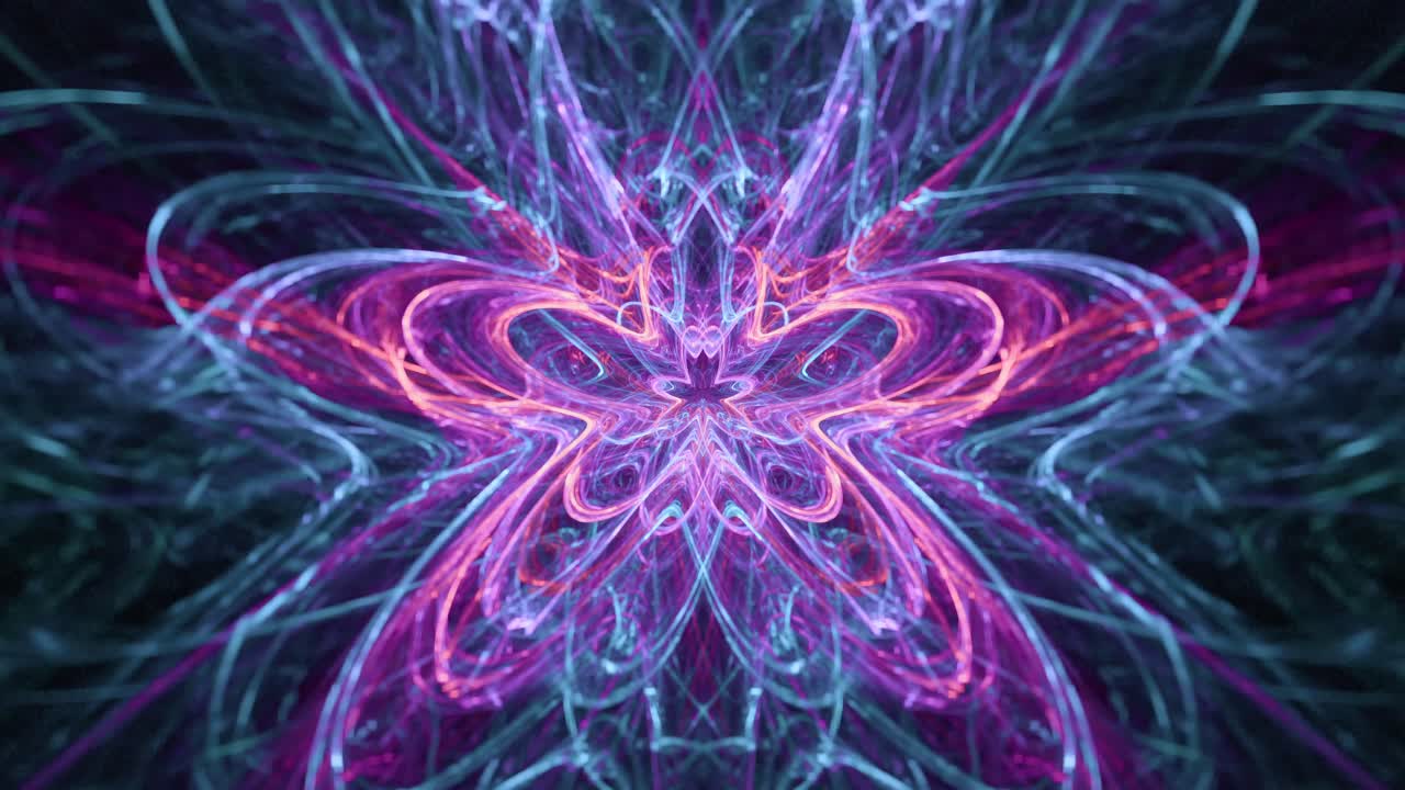 el despertar del flujo de energía espiritual, la música vj, los latidos visuales, los remolinos de la fantasía, el mandala hipnótico, el bucle sin fin del viaje, el flujo intrincado geométrico, el fractal abstracto, el éxtasis del trance.