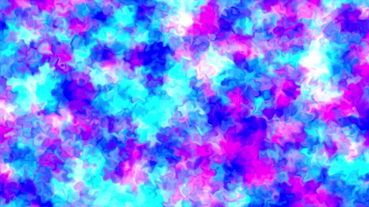 Degradados líquidos psicodélicos con patrones 3D, con líneas abstractas y formas dinámicas que se fusionan en texturas de tonos de pintura vibrantes de morado, azul aguamarina y rosa, efectos visuales digitales y gráficos en movimiento.