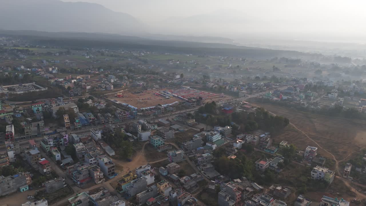 aerial view of tulsipur ghorahi dang
