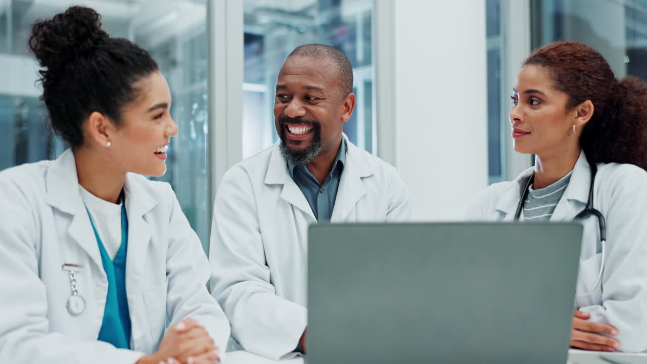 Medical team collaborating in a meeting
