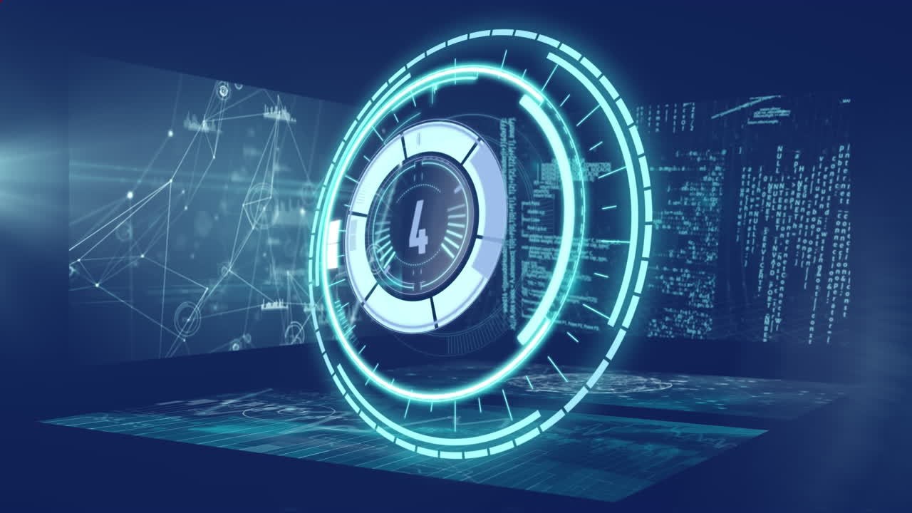 데이터 처리에 대한 범위 스캐닝의 애니메이션