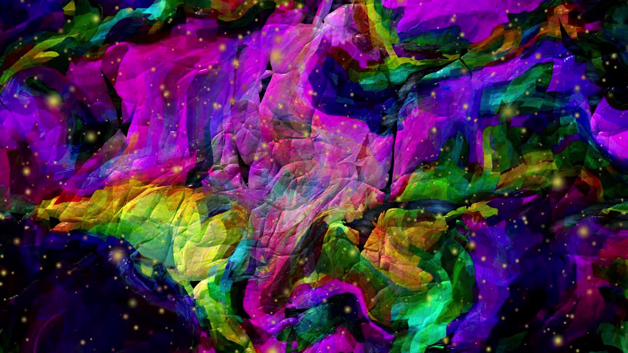 animación abstractamente colorida con un fondo líquido multicolor.