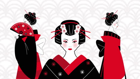 geisha illustration