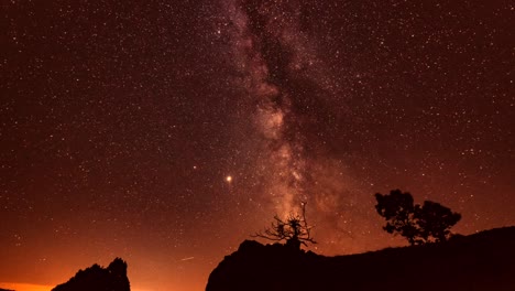 time-lapse video of the sky in night