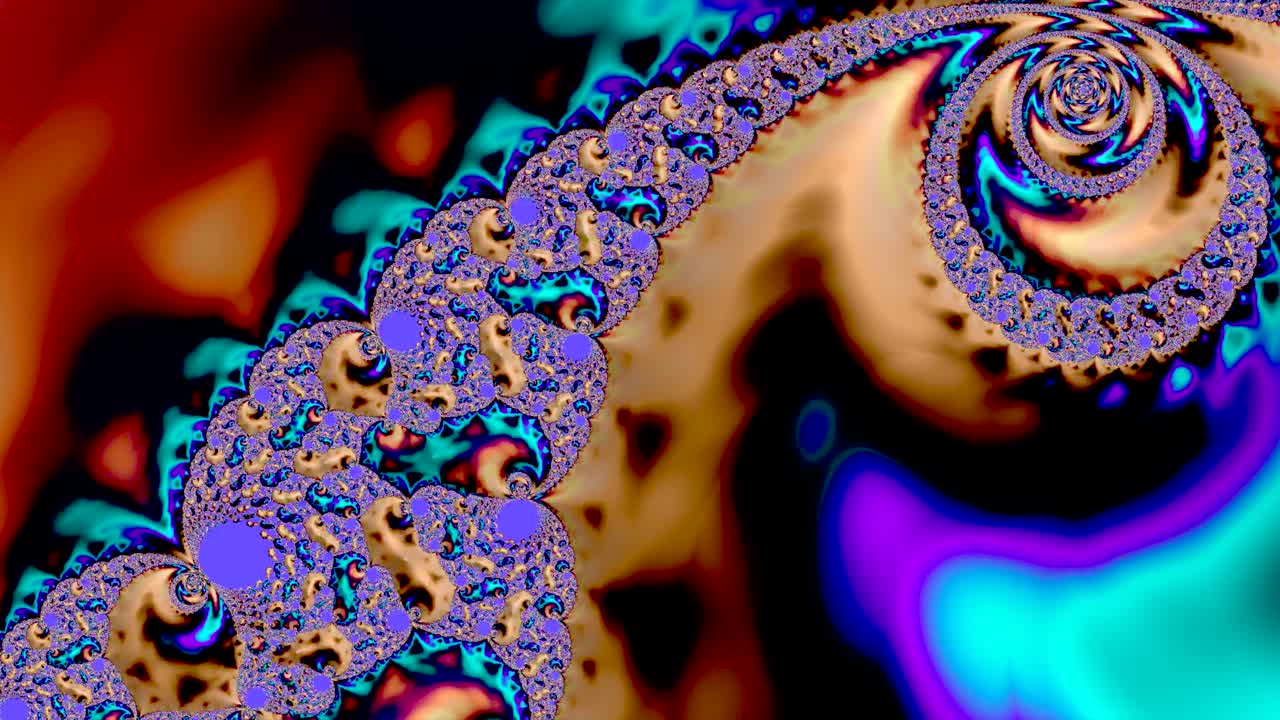 movimiento en espiral sin fisuras con líquido de plasma nadando en segundo plano