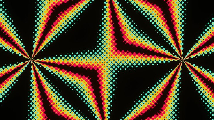 Motivo astratto per decorazione visiva. Animazione in loop.