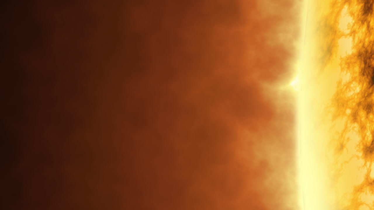 Surface of the Sun with High Energy Particles as Solar Flares and Small Jets of Plasma Spicules are Ejected into Space.