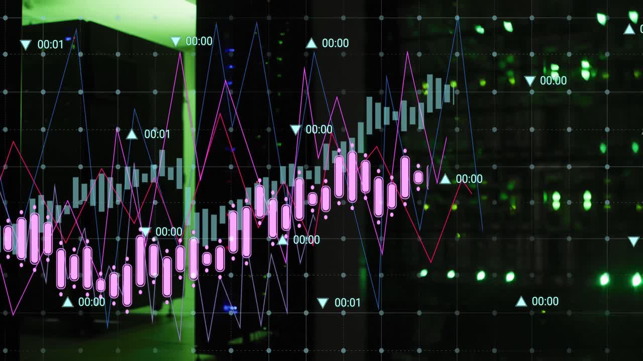 컴퓨터 서버  ⁇ 에 대한 데이터 처리의 애니메이션