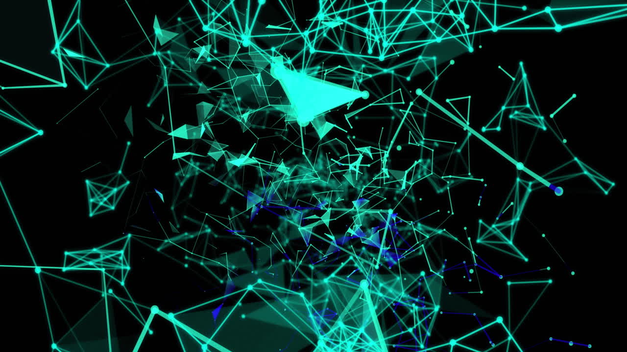 검은 배경에 대한 플렉서스 네트워크