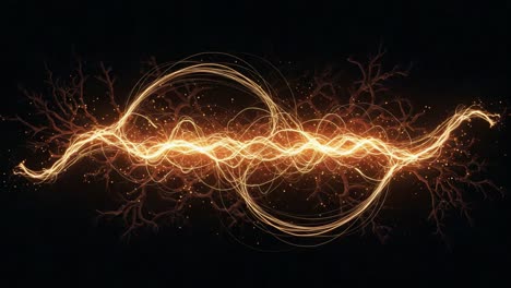 dynamic energy patterns: an intriguing visual representation of light and movement conveying the beauty of nature's power in electric forms