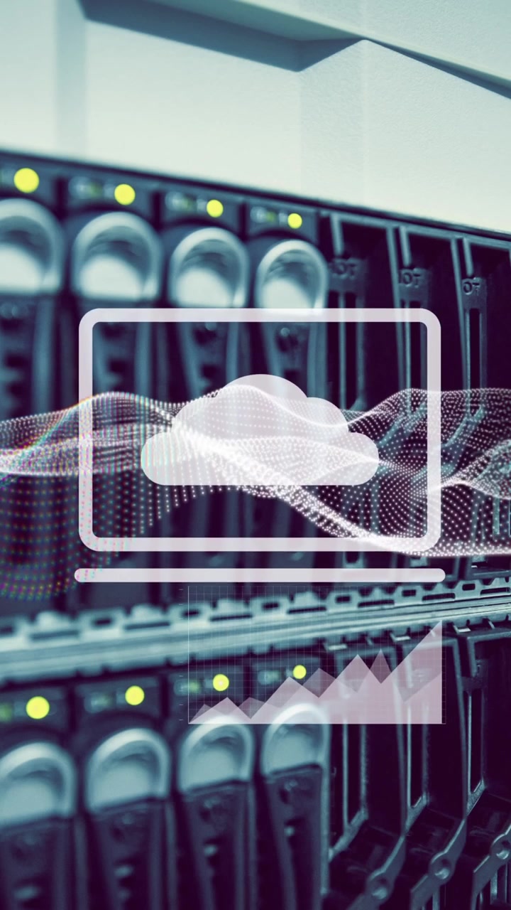 Animation of data processing over computer server
