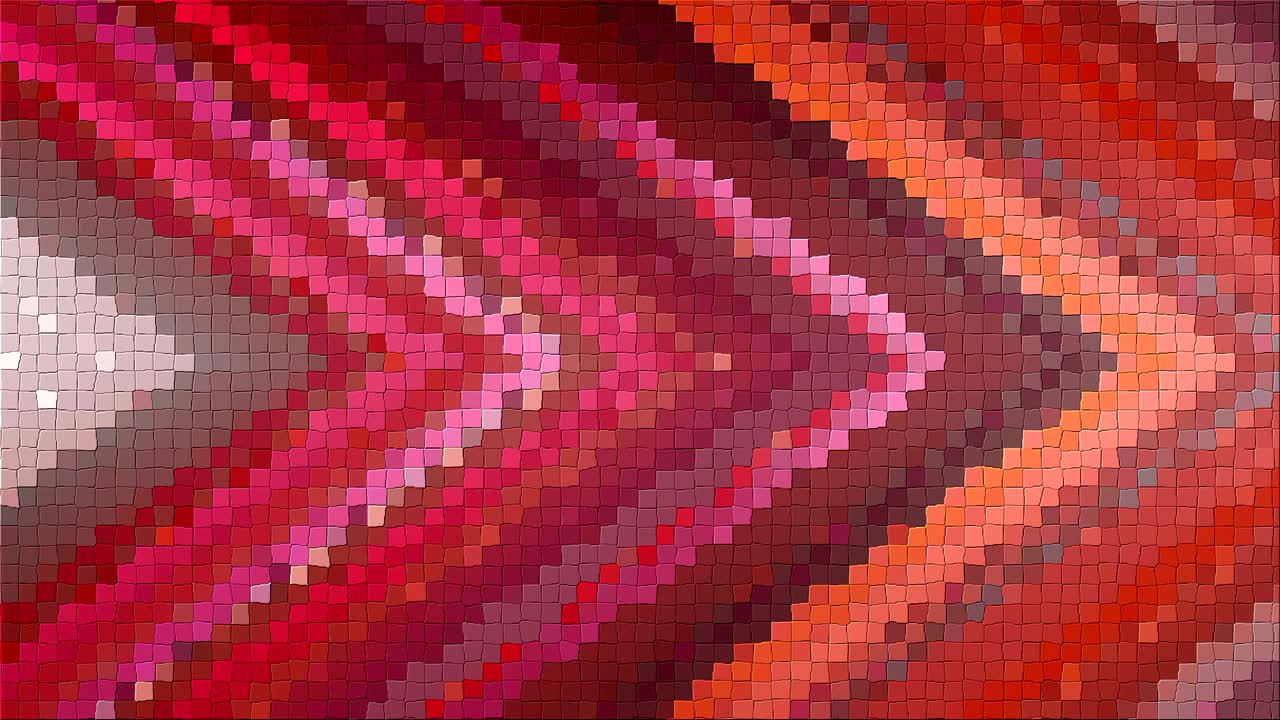 Mosaic based on abstract angular animation of dynamic composition of panels and lines. Looped